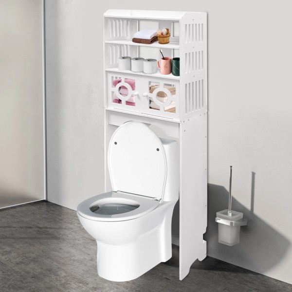 Freestanding 3-Tier Bathroom Organizer Rack Over The Toilet Storage Rack