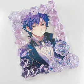 Glitter Hard Trading Card Case, Lavender