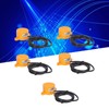 5PCS Cylindrical Proximity Switch NPN Normally Open Distance Approach Sensor