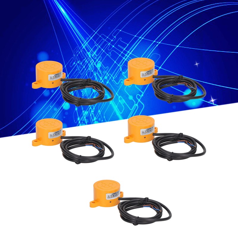 5PCS Cylindrical Proximity Switch NPN Normally Open Distance Approach Sensor