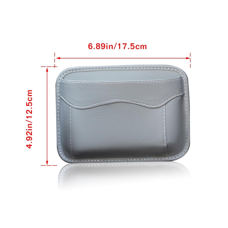 Couslcd Car Seat Side Storage Pocket, Small Organizer,PU Leather Multifunctional