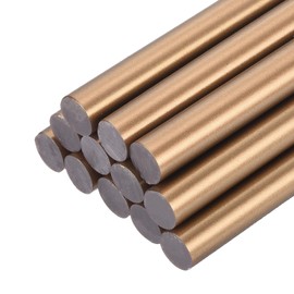 QUARKZMAN 12 Stück Heißklebestifte 11mm x 200mm Mini Heißklebesticks Heißklebepistole Heißkleber Klebestifte Glue Klebesticks für Repartur Bastel Dekoratiion DIY Handwerk Bronze Gold