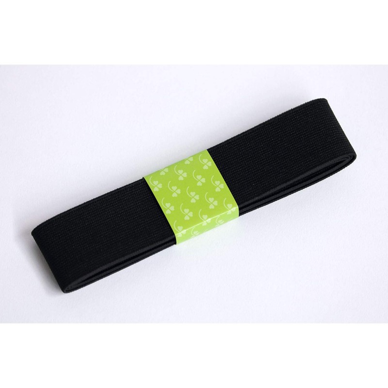 Clover Rubber Belt, 1.2 inches (30 mm) Wide, Black, 26-046