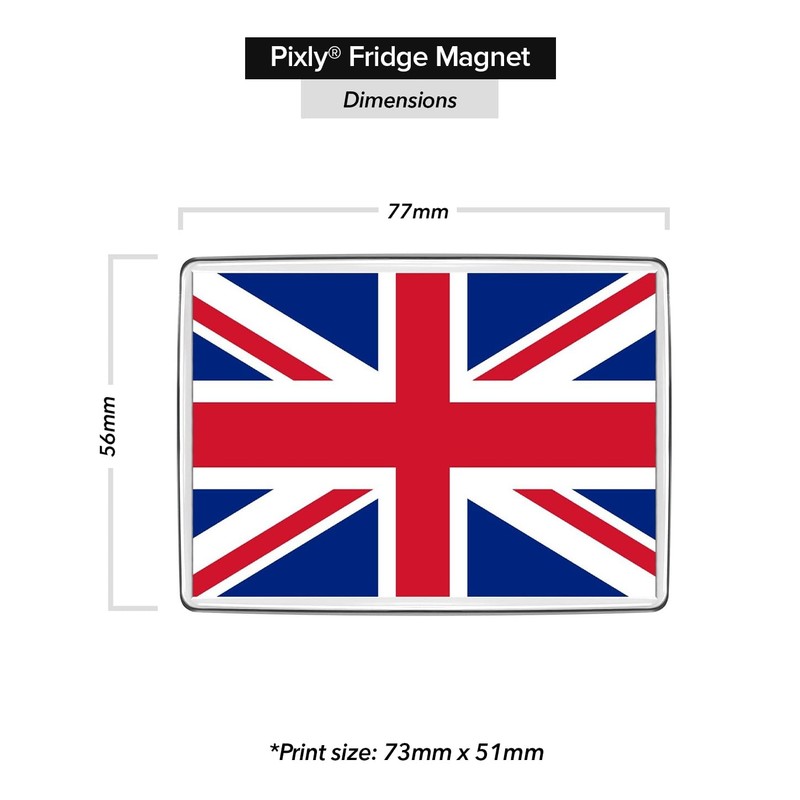 Pixly® United Kingdom UK Flag Fridge Magnet Large Jumbo Size