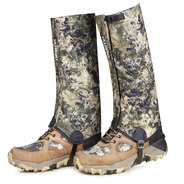 UIIHUNT Hunting Gaiters Leg Gaiters: Ultra High-Performance Hunting Boot Gaiters, Waterproof Hiking Gaiters with Upgraded Rubber Foot Strap, Adjustable Snow Boot Gaiter, Leg Boots Gators