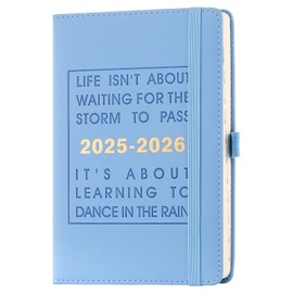 2025-2026 Academid Diary,Daily PLanner 25/26 Page a Day,Mid Year Dairy from Jun 2025 to Jul 2026,Organiser Journal With Pen Hold/Monthly Tabs (Blue 07 2025-06 2026)