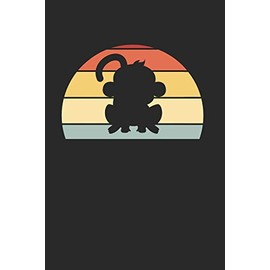 Affe Äffchen Notizbuch: Affe Äffchen Notizbuch für Liebhaber / Notizheft / Notizblock A5 (6x9in) Dotted Notebook / Punkteraster / 120 gepunktete Seiten