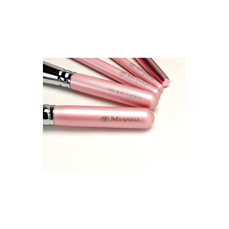 Premium 熊野 Makeup Brush Pink Pearl Set of 2 [Middle