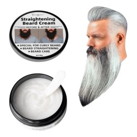 Crema Para Alisar Barba, 2.8 Oz. Acondicionador Eficaz Para