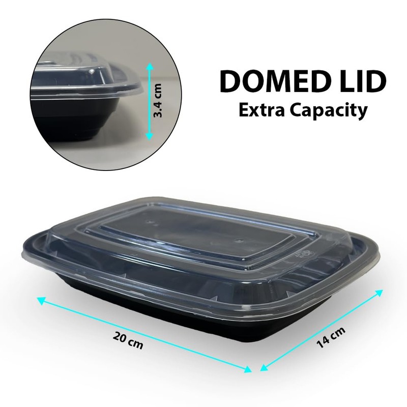 PROELITE Meal Prep 1-3 Compartment BPA Free Reusable Containers -