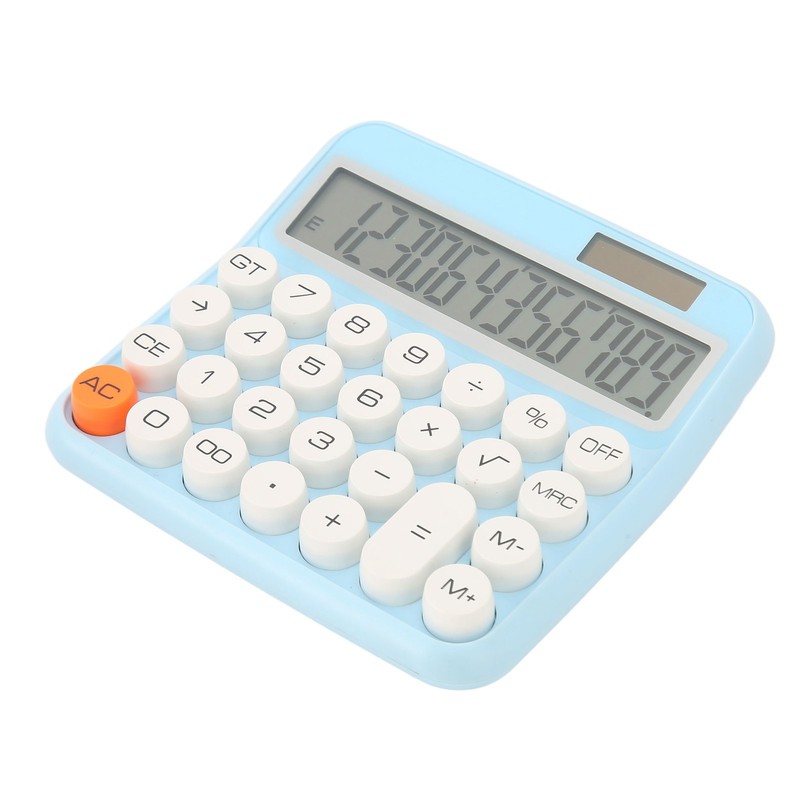 12 Digits Desktop Calculator with Large LCD Display Dual Power