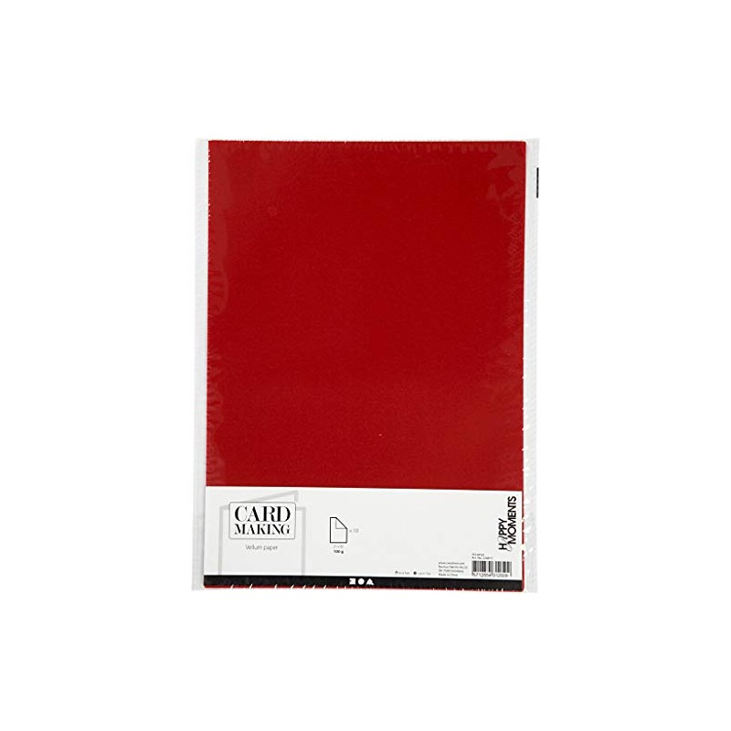 Happy Moments Parchment Paper and Cellophane Red One Size