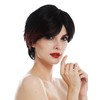WIG ME UP TYM-492-MT-1B-350 Women's Wig Short Straight Parted Black