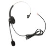Telephone Headset Single Ear Professional Noise Canceling Adjustable Wired Phone