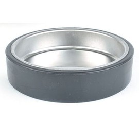 Small 10.3CM Rubber & Stainless Steel Ashtray for Smoking Areas 10.3x2.5 2ea