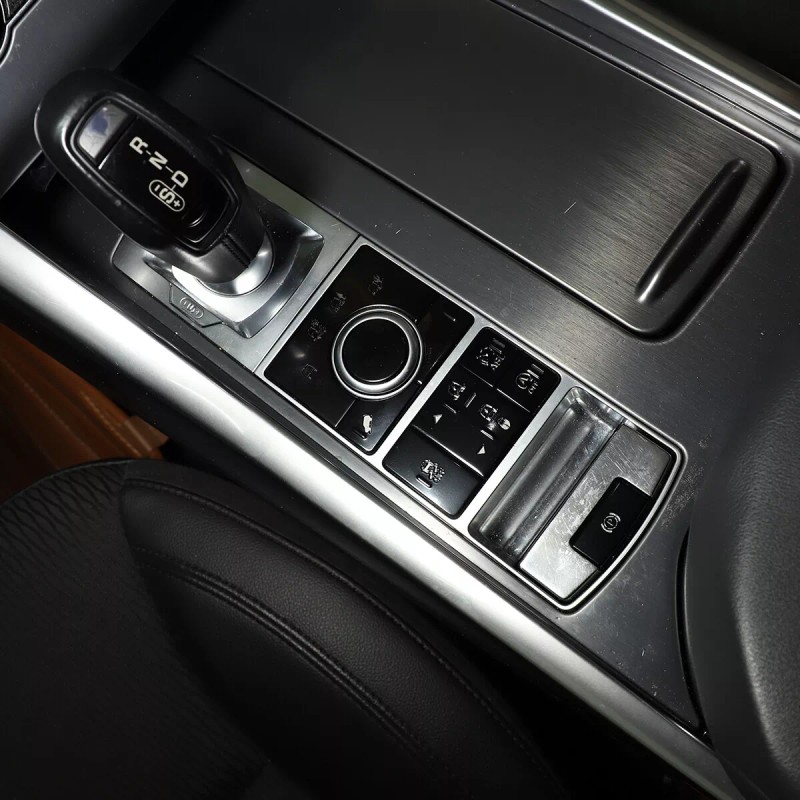 CSKT2022 Gloss Black Console Button Alloy Trim Cover Set For