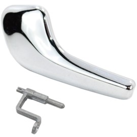 BIAREN Chromne Interior Door Handle with Connecting Bracket Rod Left for Vauxhall Opel Corsa D (2006-2014) 13297813 136044 136040