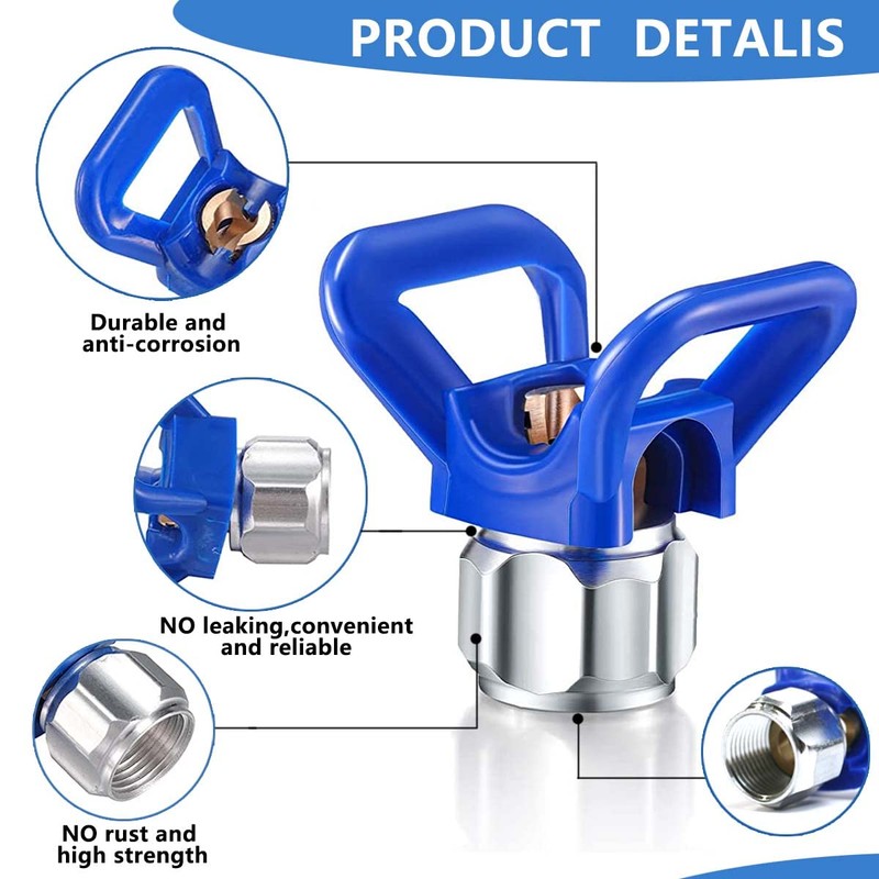 Airless Paint Sprayer Gun Nozzle, 3 Pcs Spray Tips Guard