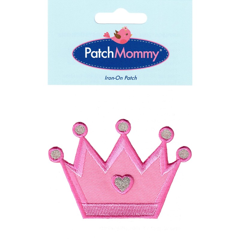 PatchMommy Princess Crown Patch, Iron On/Sew On - Appliques For
