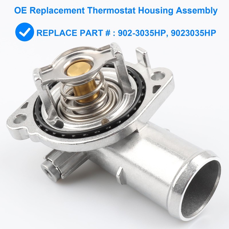 Upgrade Aluminium Thermostat Housing Assembly, Replace 902-3035HP, 9023035HP Compatible with