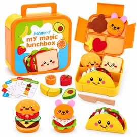 hahaland Montessori Travel Pretend Play Food Set