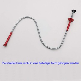 VASTOOLS Flexible Claw Gripper with Magnetic Rod, 71 cm, 2-in-1 Flexible Magnetic Lifter, 4-Finger Gripper, Rustproof, Flexible and Stiff Shaft