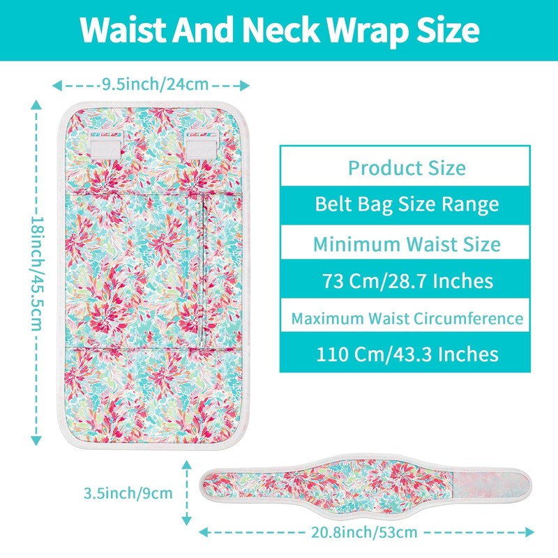 HBYDO Castor Oil Pack Wrap Set,2 Pack Reusable with Storage