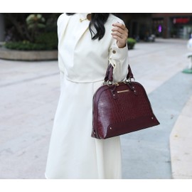 MKF Set Crossbody Satchel Bag for Women & Wristlet Wallet Purse – PU Leather Top Handle Tote – Shoulder Handbag