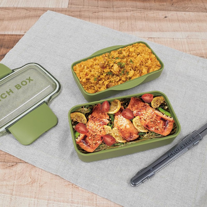 Monochrome Dome 2-Tier Lunch 28.9 fl oz (850 ml), Navy