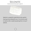 Earth Story 35-40mm Selenite Palmstone – Smooth Polished Gemstone for