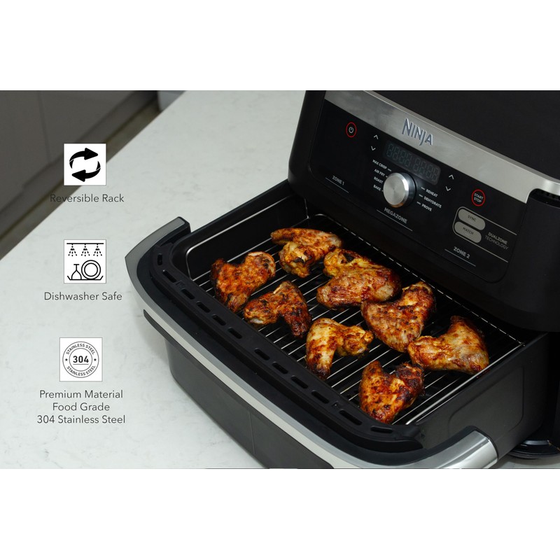 MKSS Reversible Stainless Steel 304 Racks Compatible with Ninja Flexidrawer