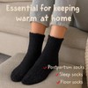 8 Pairs Black Fluffy Socks, Mens Fluffy Socks,Winter Warm Soft