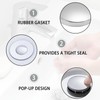 2PCS Pop Up Sink Plug Replacement Easy Cleaning and Durble