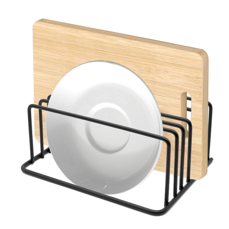 PWGHWG Chopping Board Holder Black Chopping Board Holder Steel Chopping