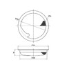 SANEI PH696AF-S Sink Drain Basket, Shallow Type, Diameter 5.7 inches