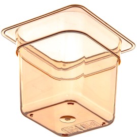 Carlisle 3088513 StorPlus High Heat Food Pan, 6" Deep, Sixth Size, Amber