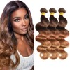 26 28 30 inch CnumGunm Ombre Human Hair Bundles #30