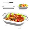 Collapsible Cutting Board,HI NINGER Camping cutting board with knife,Multifunctional Kitchen
