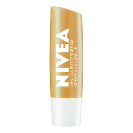 NIVEA Vanilla Buttercream Lip Balm (2 X 4.8g) | Made with Jojoba Oil & Shea Butter, 24H Hydration