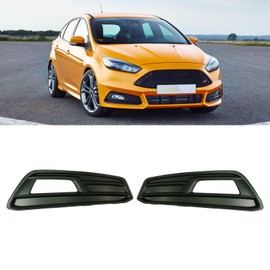 PFRREOR Front Fog Light Cover Trim for Ford Focus ST 2015-2018 OE Replacement Part F1EZ15266C F1EZ15266F Front Bumper Lamp Bezel Trim Can not fit with Focus Base Models (Matte Black)