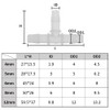 TopHomer Hose Barb T Pipe Connector, Equal Pipe Adapter, Plastic