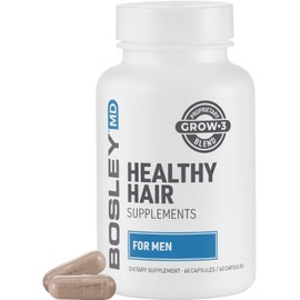 Men’s Healthy Hair Growth Supplements – DHT-Blocking Botanicals with Biotin, Niacin, Zinc & Pumpkin Seed - Rich in Vitamins & Minerals – Supports Thicker, Fuller Hair – 60 Capsules (2-Month Supply)