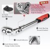 FIRSTINFO - Llave de carraca extensible flexible de 1/2 pulgada