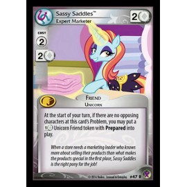 My Little Pony Marks in Time Sassy Saddles, Expert Marketer 47 - R  MLP CCG