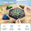 DTXYBC Triggle Game Rubber Bands, Chain Triangle Chess Game, Brain