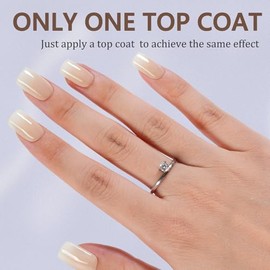 Misssix Ombre Puntas de Uñas de Gel, 160 Piezas, Gradiente Blanco, Prensa En Uñas Cuadradas Cortas, Sin Necesidad de Limar Puntas Predurables, Uñas Po