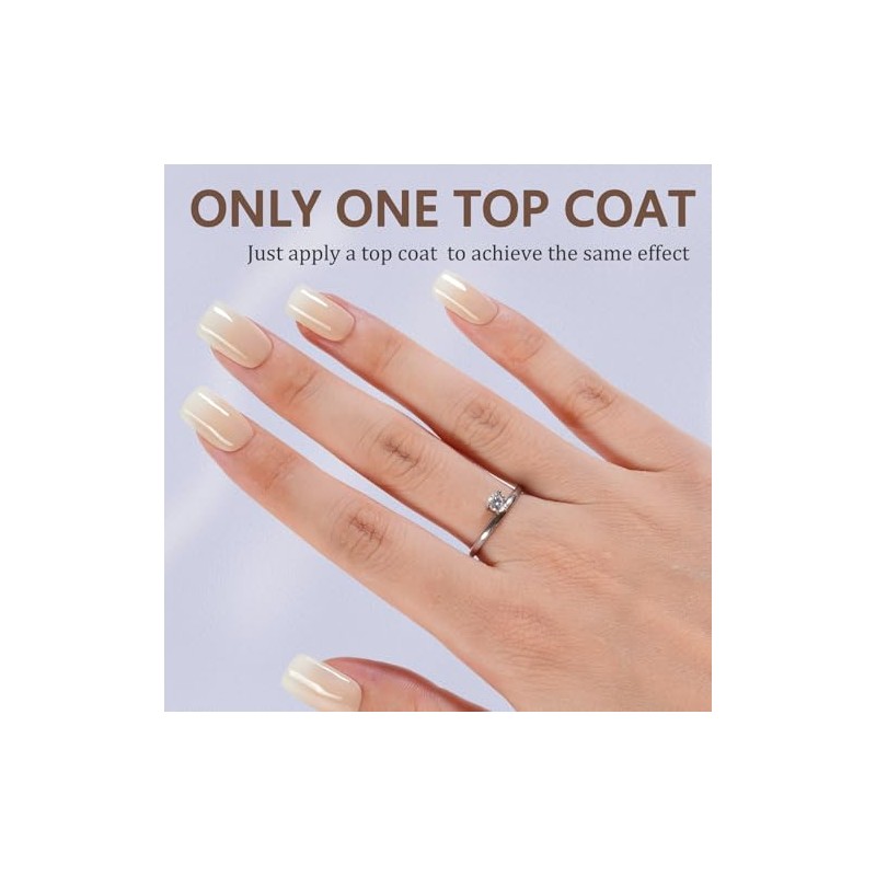 Misssix Ombre Puntas de Uñas de Gel, 160 Piezas, Gradiente