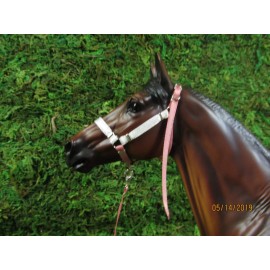 Jaapi SHORTCAKE halter w/chain lead-fit Breyer traditional, not for real horses