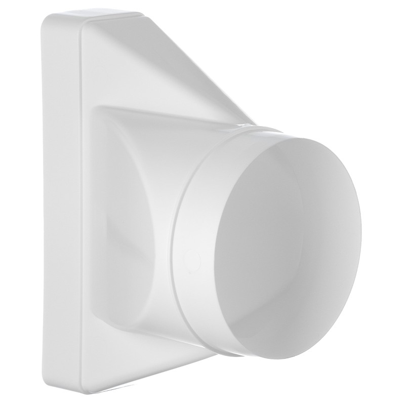 Steinberg14 White 220x55mm - Ø 125mm Flat Channel to Round