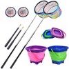 2PCS Fishing Net with Bucket Set, Collapsible Fishing Landing Net
